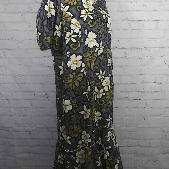Hilo Hattie Maxi MuuMuu Hawaiian Dress Sz 14 - Picture 6 of 7